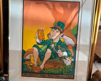 St. Patrick’s Day New Orleans 1985.  18.25” x 23.25”.  $ 45.00