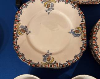 Magein  Japan 18 pcs, 1 tray 1 bowl 6 snack 6 cups 4 saucers.     $60.00 set