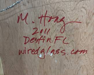 M Hong of Destin,FL wired glass.com
Sea glass octopus $600.00