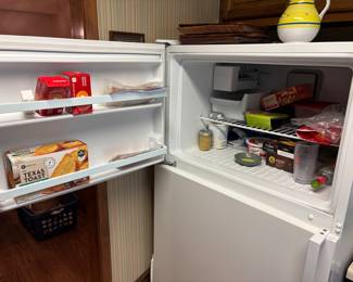 Whirlpool Refrigerator Freezer w ice maker 32.75” w 33”d 66.25”t. 20.5 cu.     $ 450.00.                                         7/2020