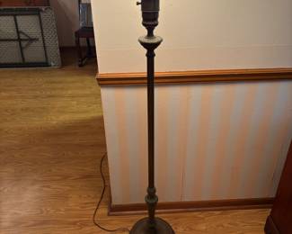 Metal base floor lamp 57.5” t.      $ 150.00