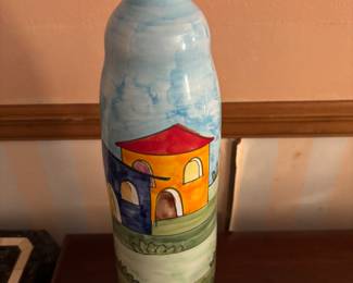 Nino Parrucca Vase handmade Italy, 16.5” tall.         $ 60.00