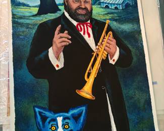 2000 NOLA Jazz Fest poster by Rodriguez 21”w 36”t.     