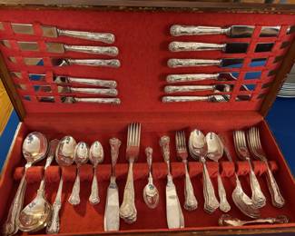 New bridge silverware set in box 60 pcs. 
$ 250.00