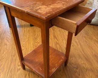 Wood Side Table 15” x 15” x 26.25”t
$ 30.00