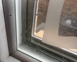 Frosted Glass window insert. 42.5”w 58.75”t.    $ 250.00