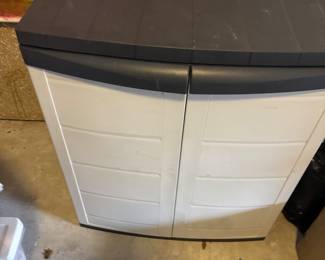 Workforce plastic storage cabinet. 30”w 20”d 35.5”t.      