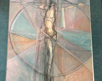 Circle of Life by P Buckley Moss 54/100 signed and numbered litho and Matt no frame. 24”w 28”t.    $225.00