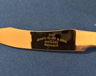 Stag Horn cutlery set service for 6 plus carving knife and fork.  $125.00