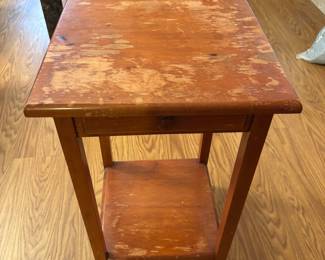 Wood Side Table 15” x 15” x 26.25”t
$ 30.00