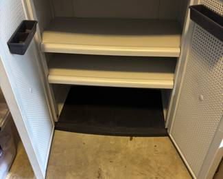 Workforce plastic storage cabinet. 30”w 20”d 35.5”t.      