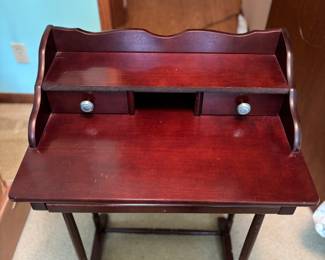 Small Writing Desk 
23.5”w 16”-23”d 33.75”t
$ 45.00