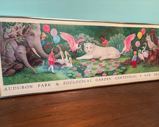 Audubon Park & zoological Garden NOLA 37.25”w 13.25”t.     