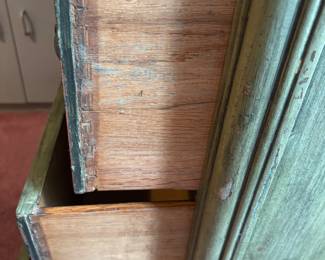 Green washed Waterfall Chest of drawers. 30”w 18”d 45”t
$ 175.00