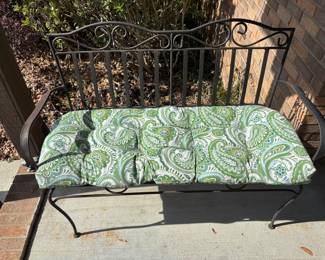 Wrought iron bench. 46.25”w 19”d 35”t
$ 150.00