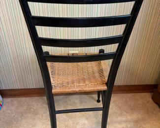 Black woven bottom chair. 15”w 14”d 34.5”t
$ 45.00