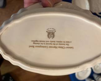 Lenox Harvest & holiday pieces: Centerpiece $20, Server $18, Hostess Tray $35, pair candle holders $ 15, butter $ 15, candy $18