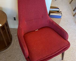 Wieland chair, tear in upholstery seam.