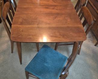 MCM Dining table and six chairs