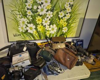 Vintage Cameras and binoculars 