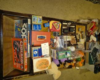 Vintage Checkers and other board games