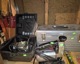 Vintage wood working power tools