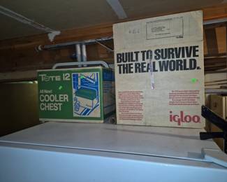 Vintage travel coolers