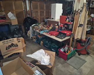 Garage full of tools