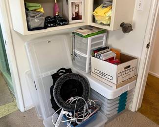 Plastic tote boxes can be quite useful.  There are some of those here.