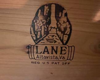 And here is the Lane Furniture logo of the cedar chest.