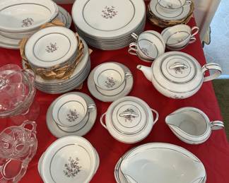 This is a better view of the Stanton pattern of the Noritake china.