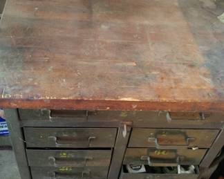 Another view metal cabinet. Will need a good cleaning and will shine.