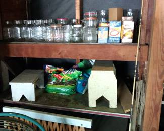 Garage misc - canning jars