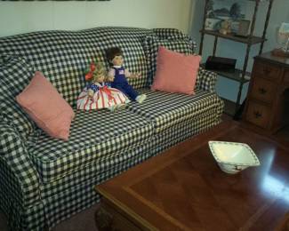Sofa.  Coffee table