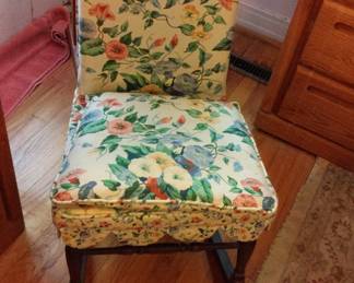 Covered Wooden rocker