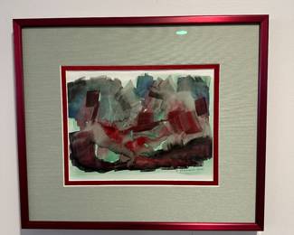 "Turbulence" original watercolor by Barbara Kennison 18” x 15”