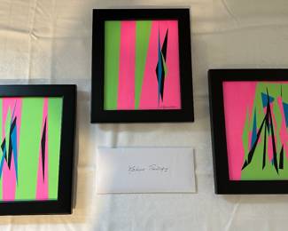 "Native Trilogy" original collage on canvas by Barbara Kennison 10” x 12” each