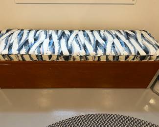 Hand-made storage bench 72” long
