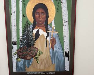 Icon Saint Kateri: 10” x 13”