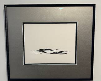 "Arizona Desert Scape" original pen and ink by Barbara Kennison 23” x 20”