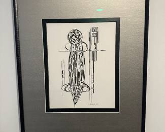 "Dionysus: The Surging of Vitality" original pen and ink by Barbara Kennison 23” x 20”