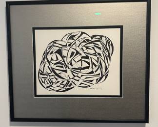 "Magnification of Cellular Proliferation" original pen and ink by Barbara Kennison 23” x 20”