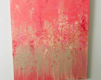 "An Untitled Abstract" original by Crystal Gober; 22” x 28” 