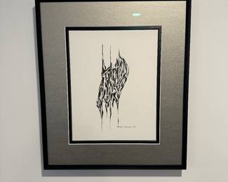 "Architectures Structured Striation" original pen and ink by Barbara Kennison 21” x 18”