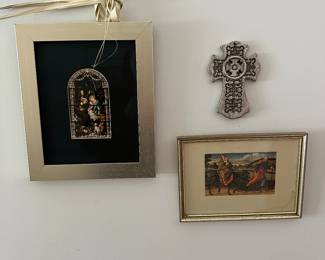 “Window Holy Rosary Church” Cedar, MI original 10” x 12”