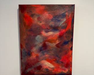 "Dappled Things" original acrylic on canvas by Barbara Kennison 22” x 18”