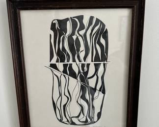 Black and white pen and ink by Barbara Kennison 13” x 15” 