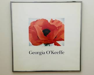 Georgia O’Keefe framed poster 22.5” x 22.5” 