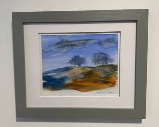 "Scottish Barren Upland" original watercolor by Barbara Kennison 16” x 13”