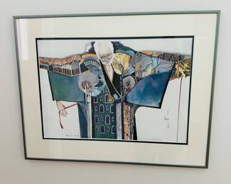 Charles Murphy’s Francisco Dons The Tree Robe print 27.5” x 21.5” with frame